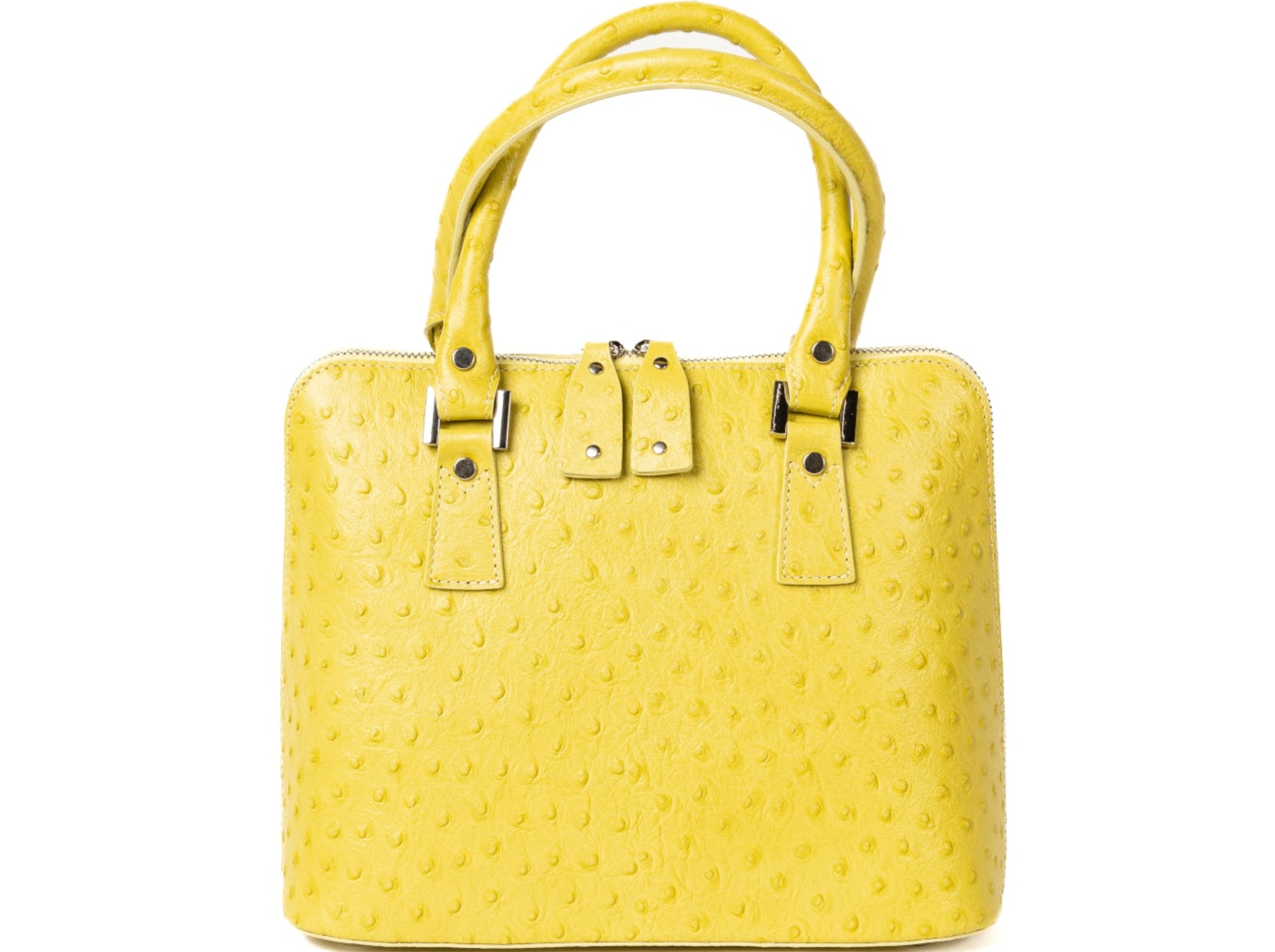 Buggatti Yellow bag leather