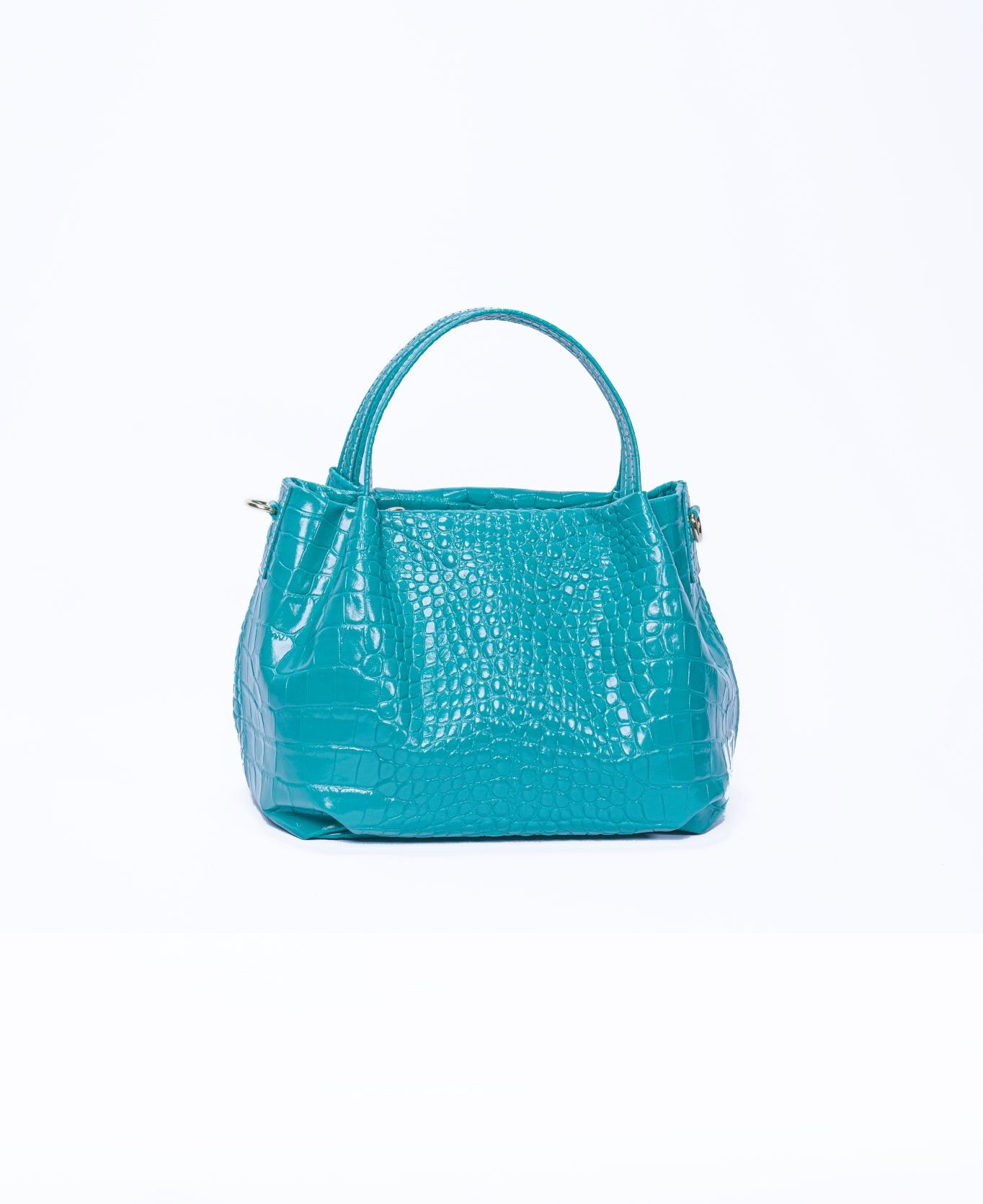 Uffizi bag croc leather Aqua