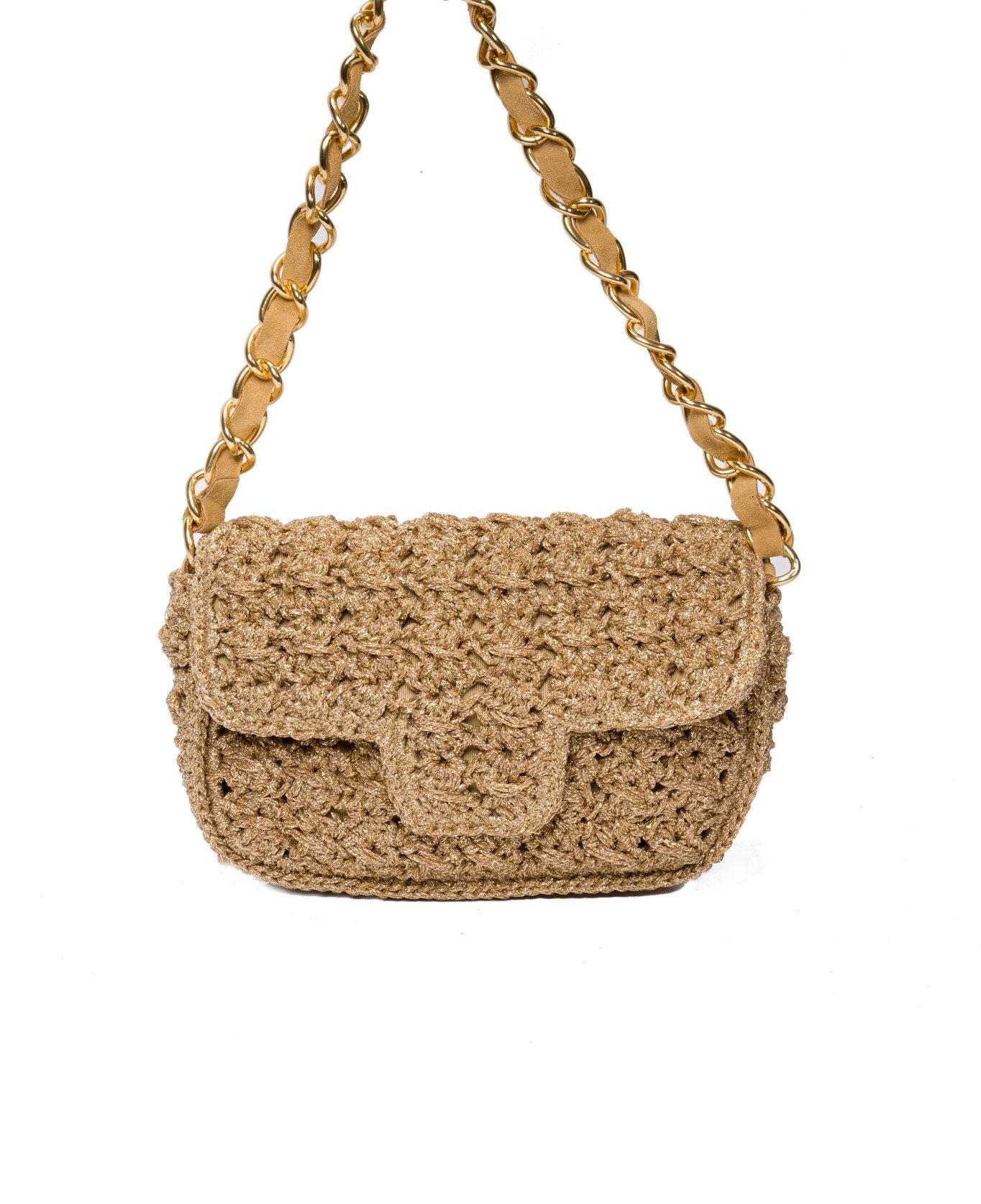 Lucrezia crochet bag Gold lurex