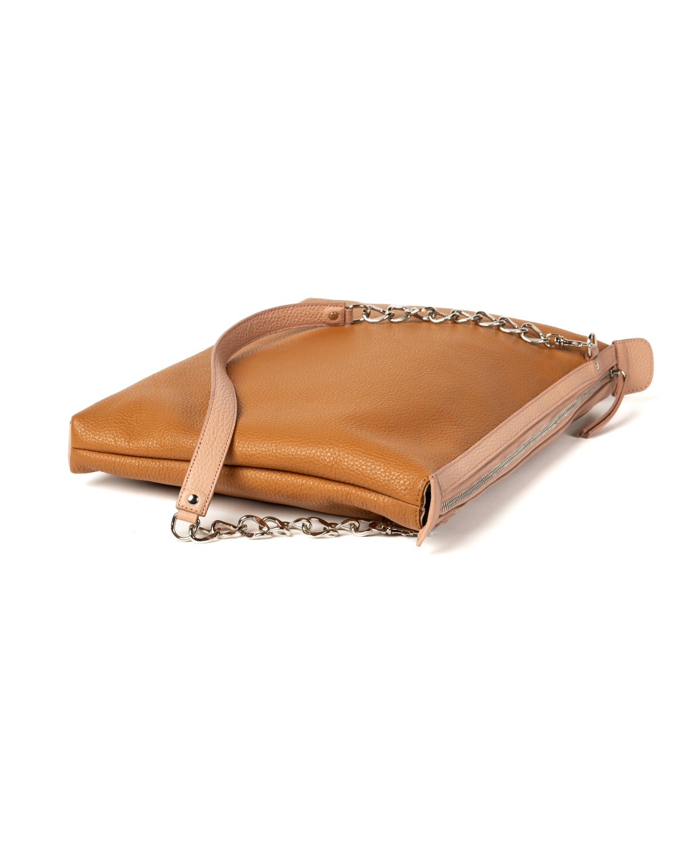 Laptop Leather Bag - Bicolor Tan