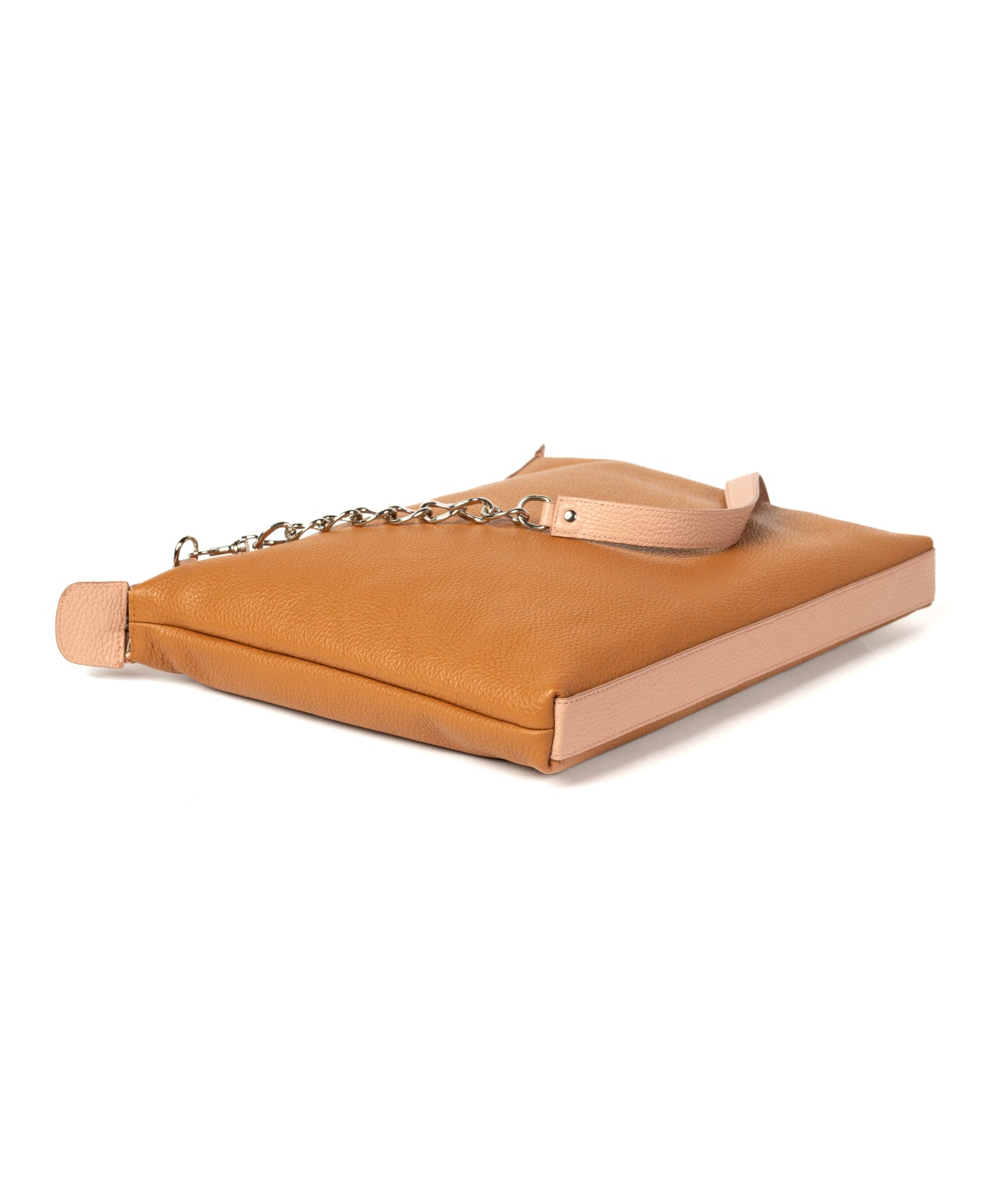 Laptop Leather Bag - Bicolor Tan