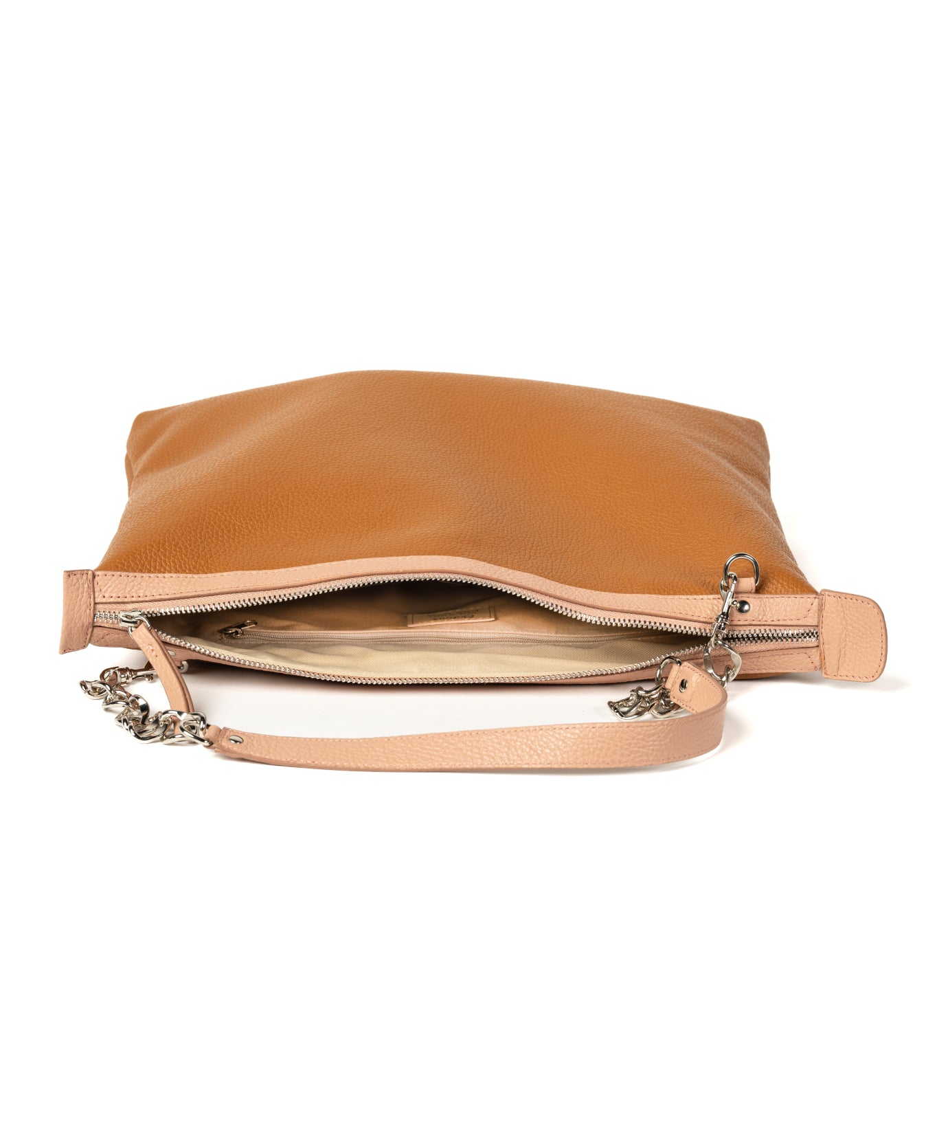 Laptop Leather Bag - Bicolor Tan