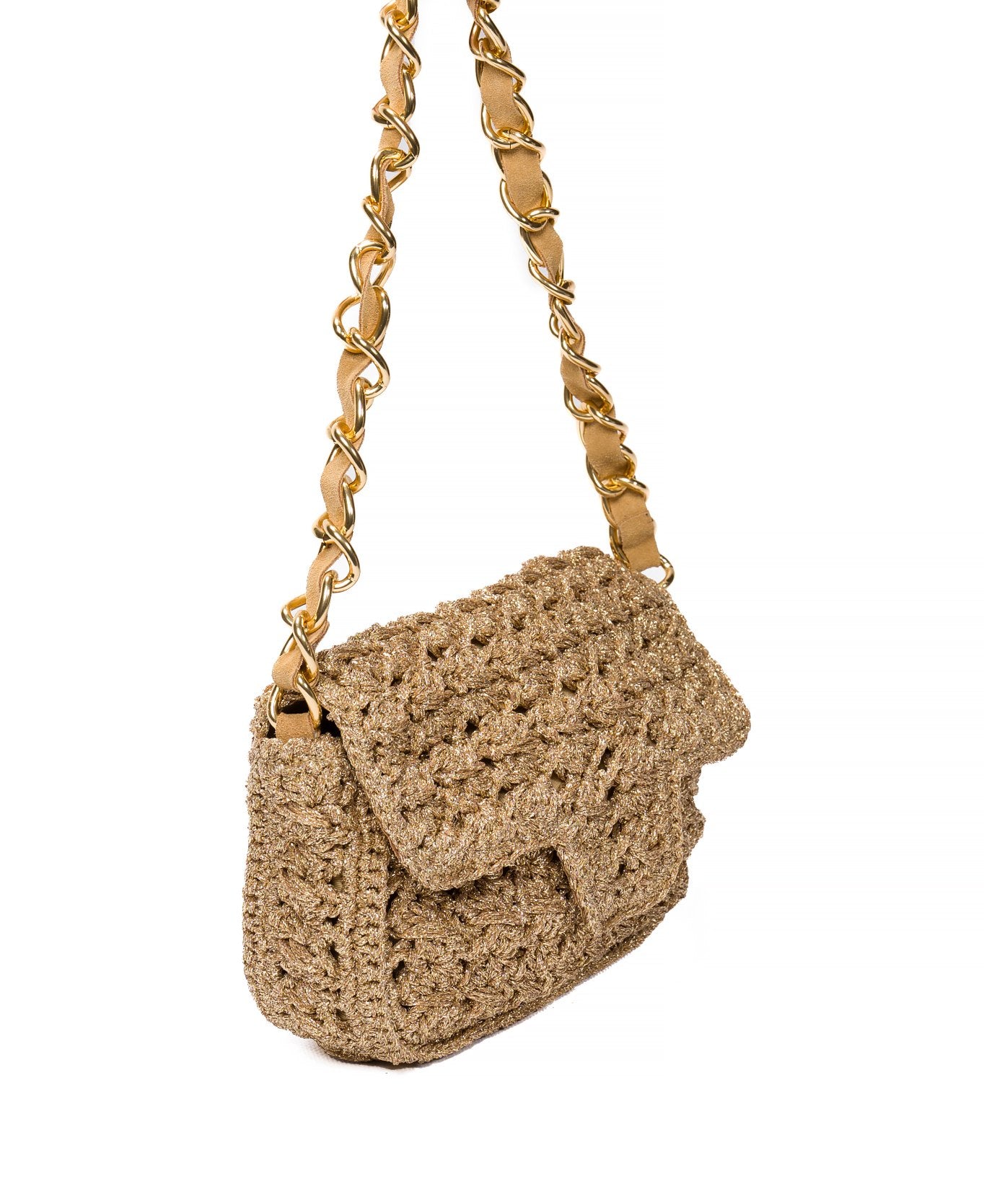 Lucrezia crochet bag Gold lurex
