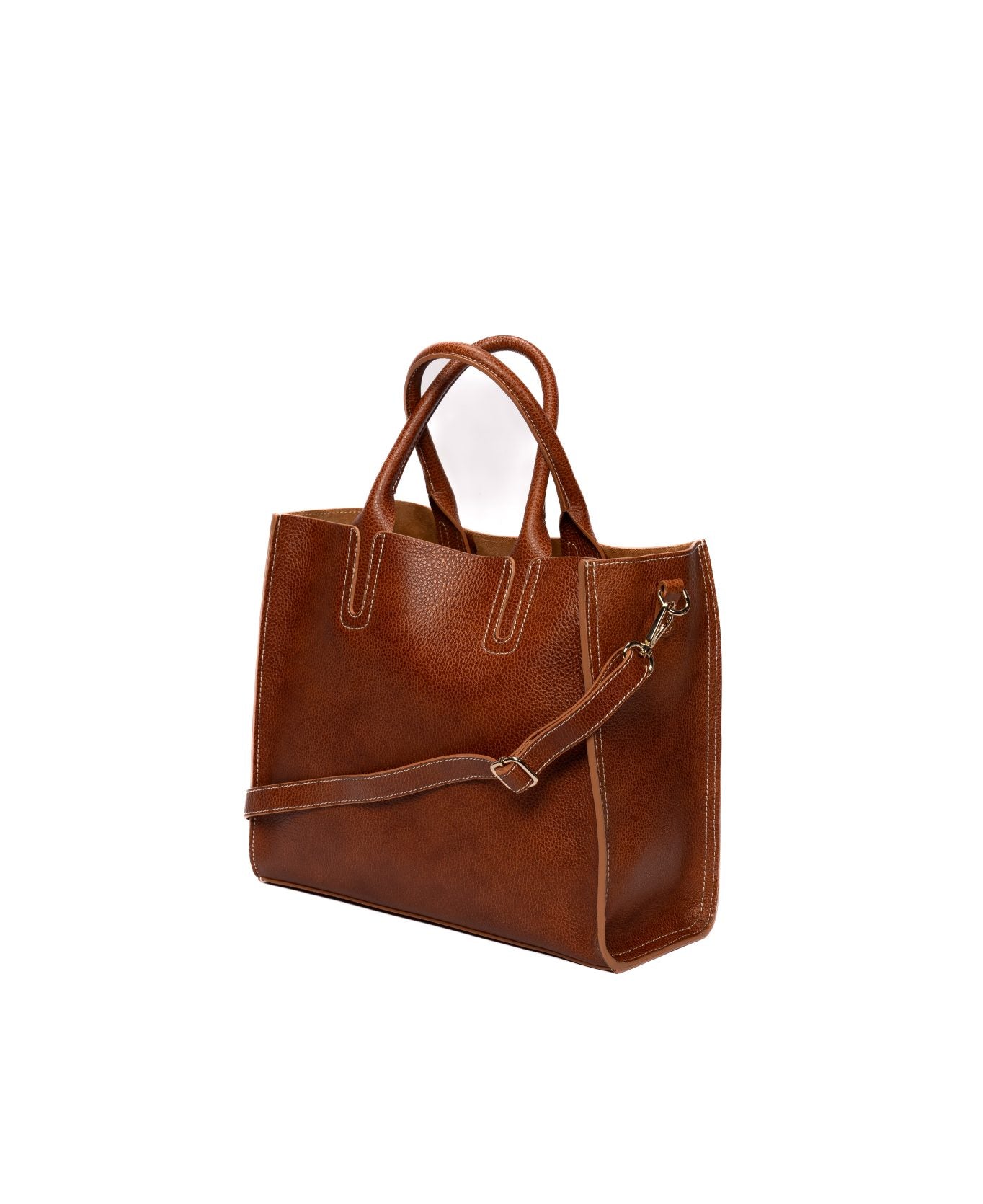 Borsa Florence Tote in pelle color ruggine