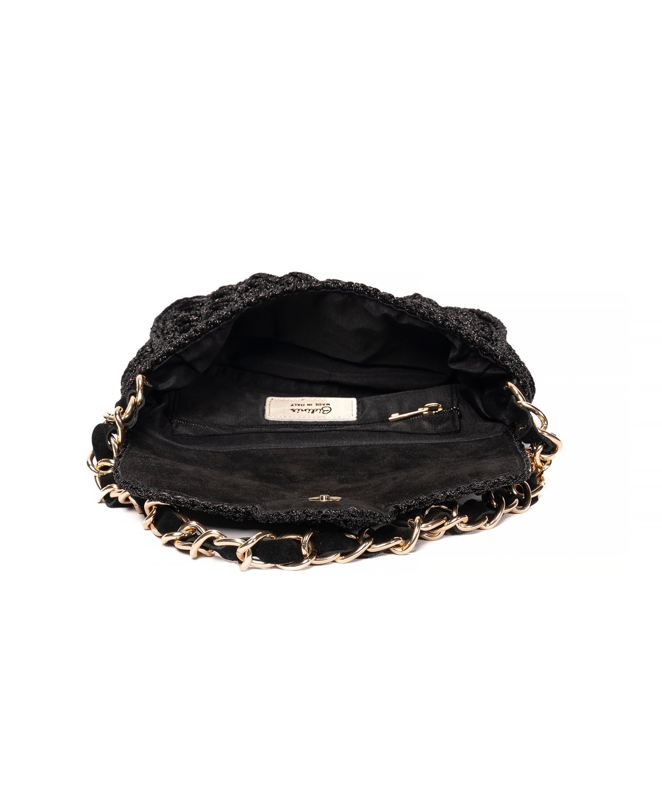 Lucrezia crochet bag Black lurex