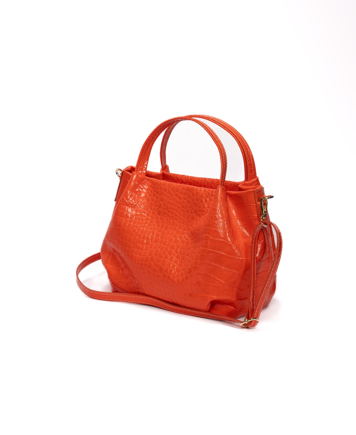 Uffizi bag croc leather Bright Orange