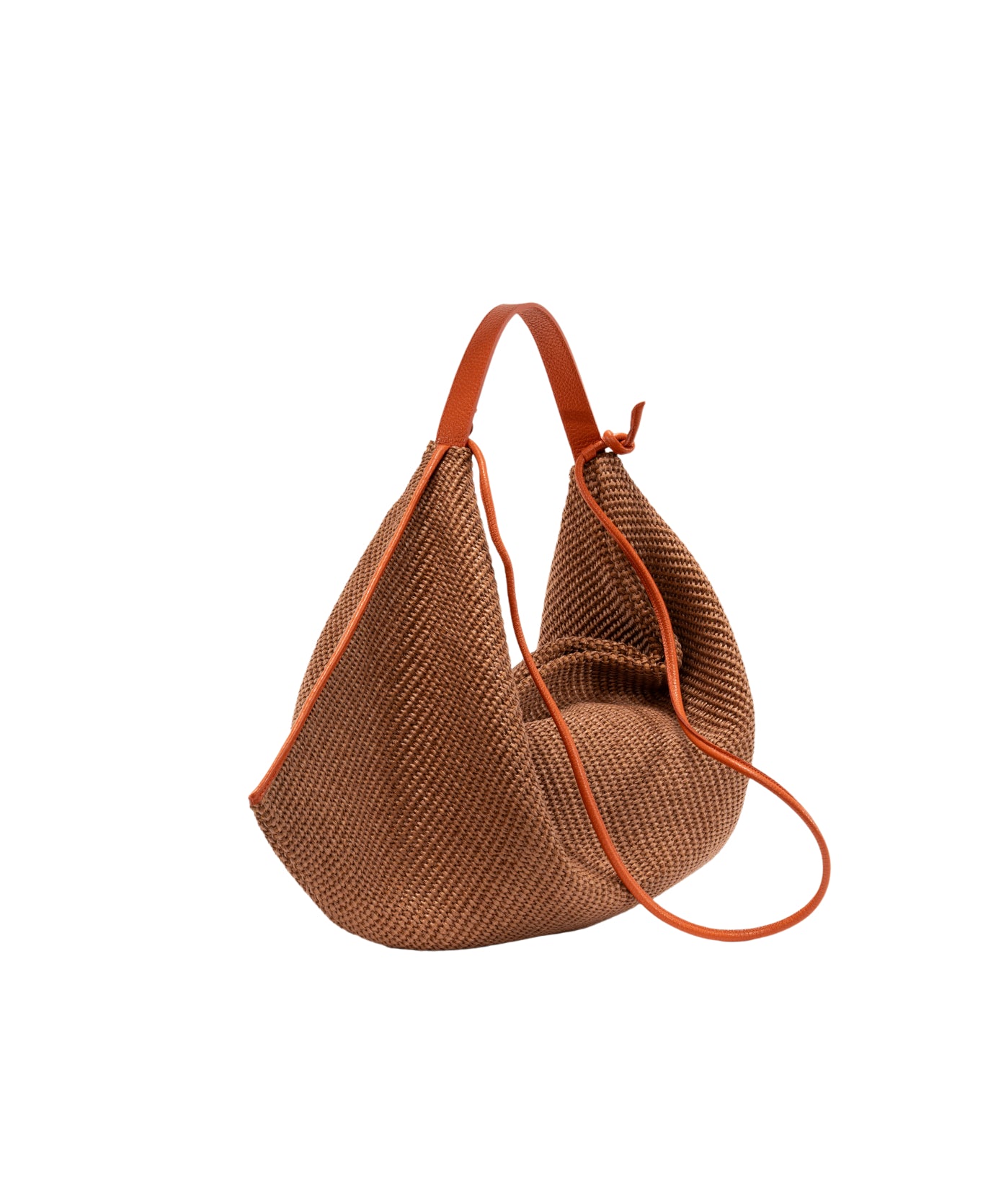 Eleonora Hobo Bag Raffia tobacco