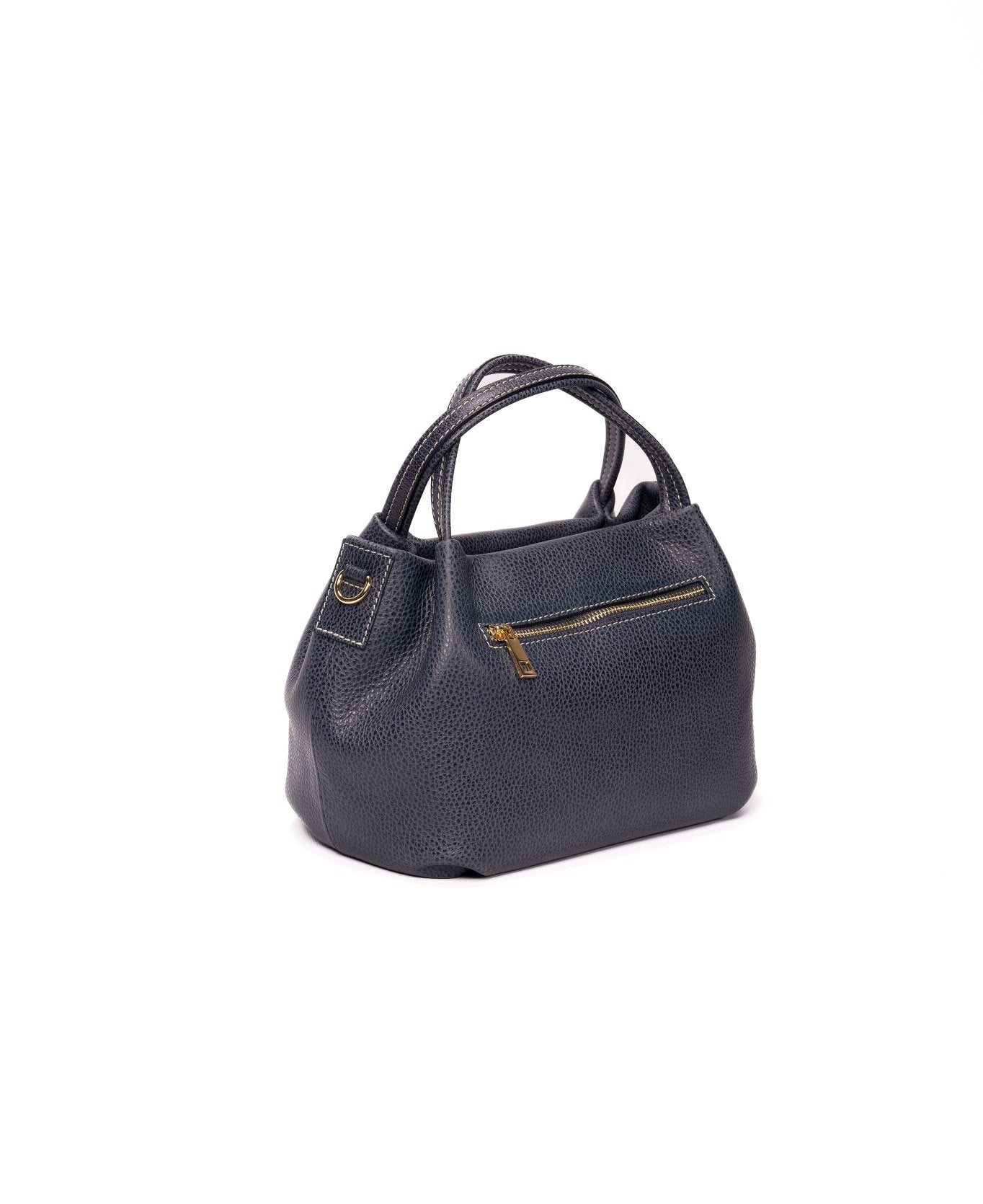 Borsa Uffizi in morbida pelle Blu Navy