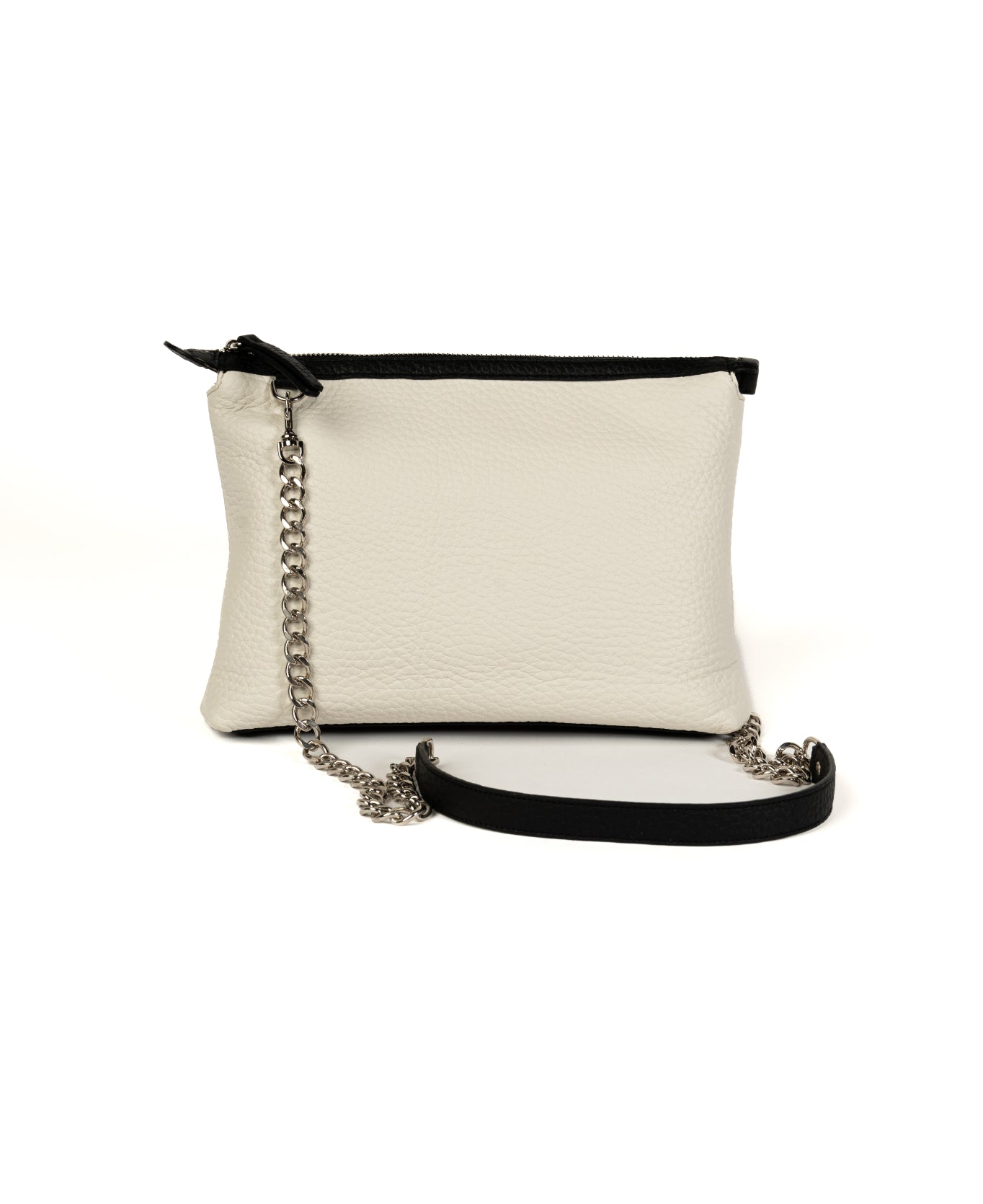 Crossbody Leather Bag - White