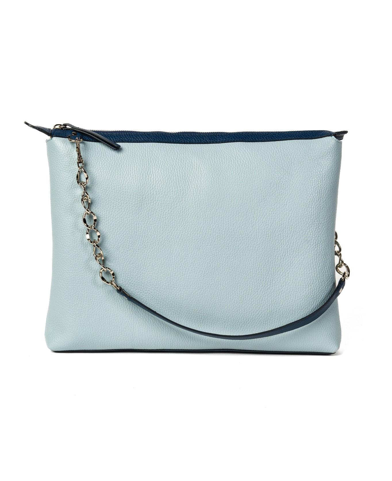 Laptop Leather Bag - Bicolor Blue