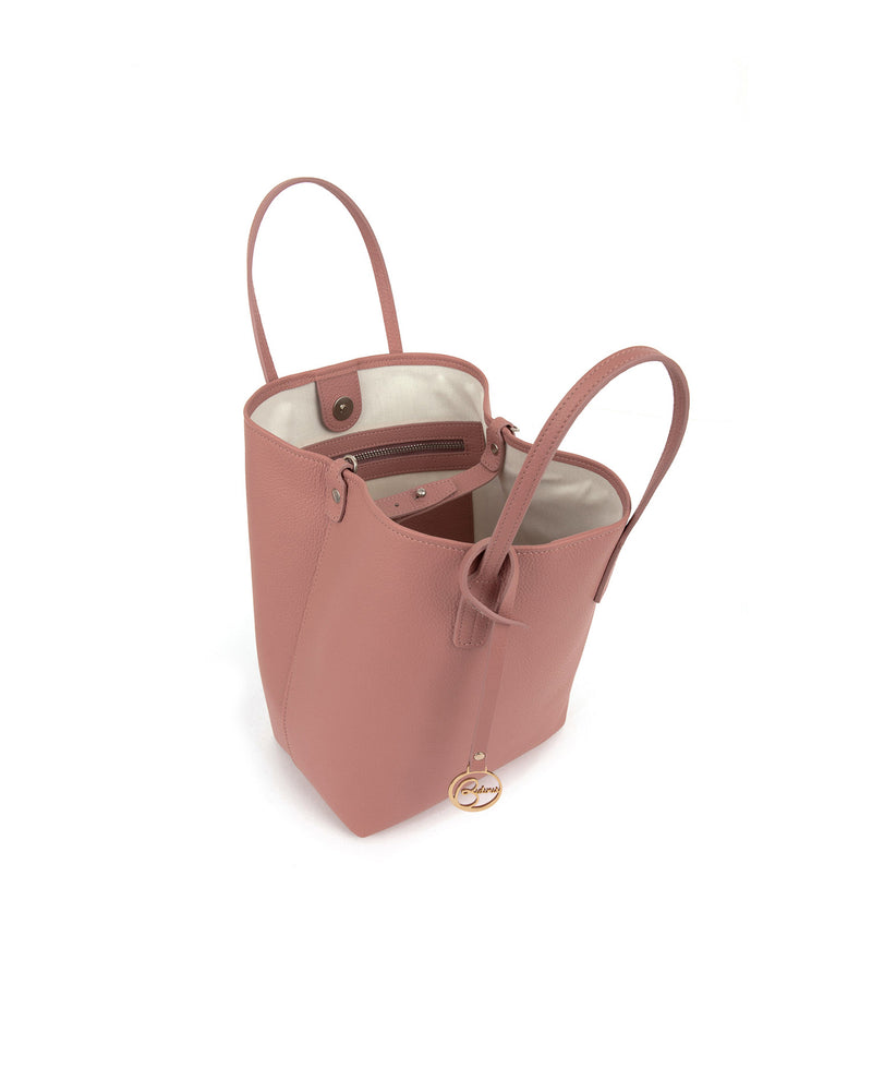 Frida X bucket leather bag bubblegum pink