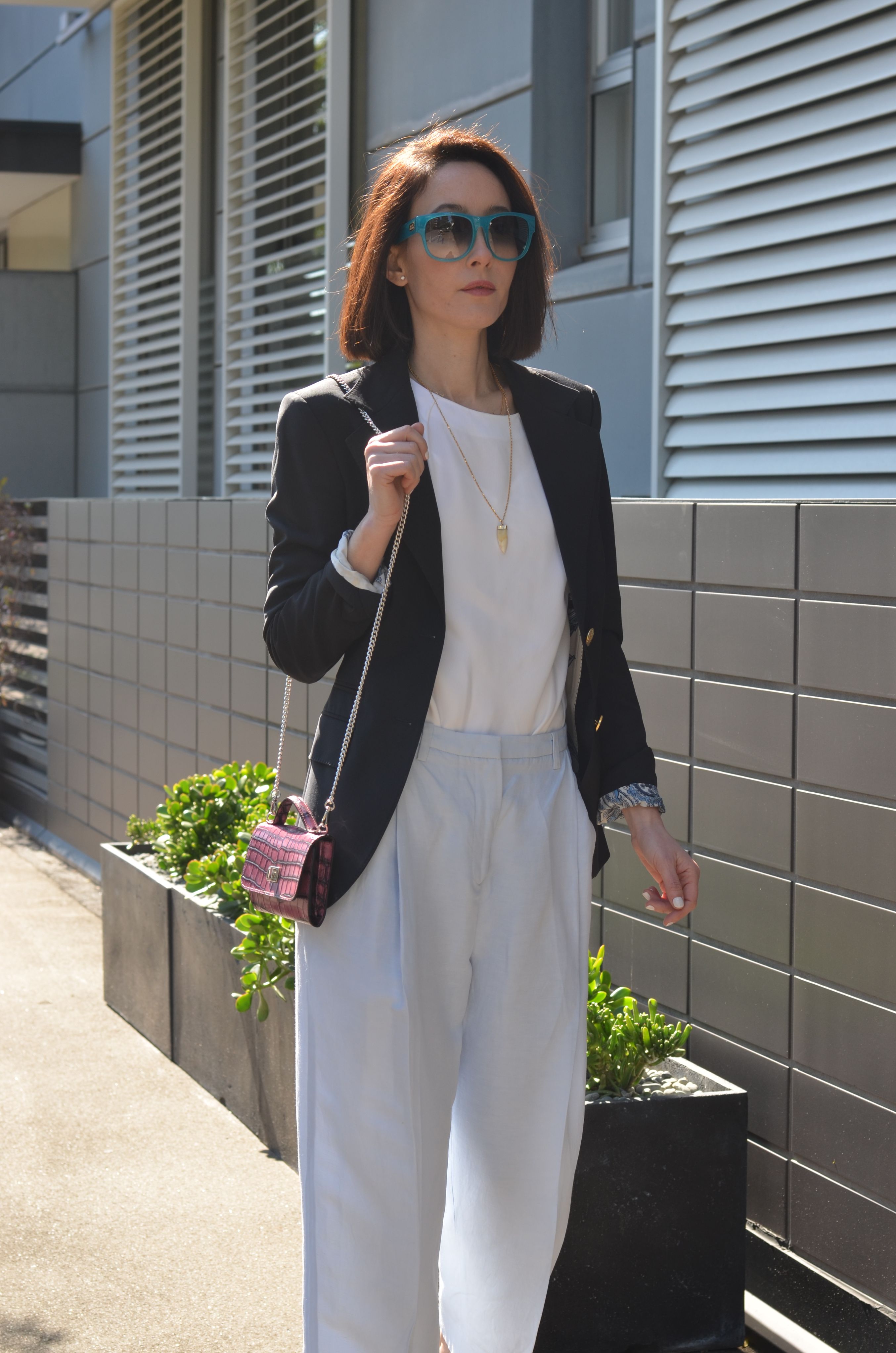 Portamonete in pelle coccodrillo goffrato rosa