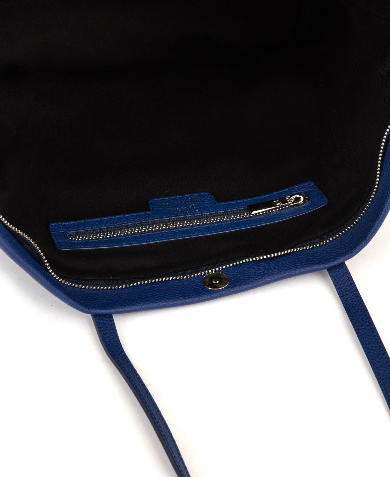 Frida tote leather bag blue denim