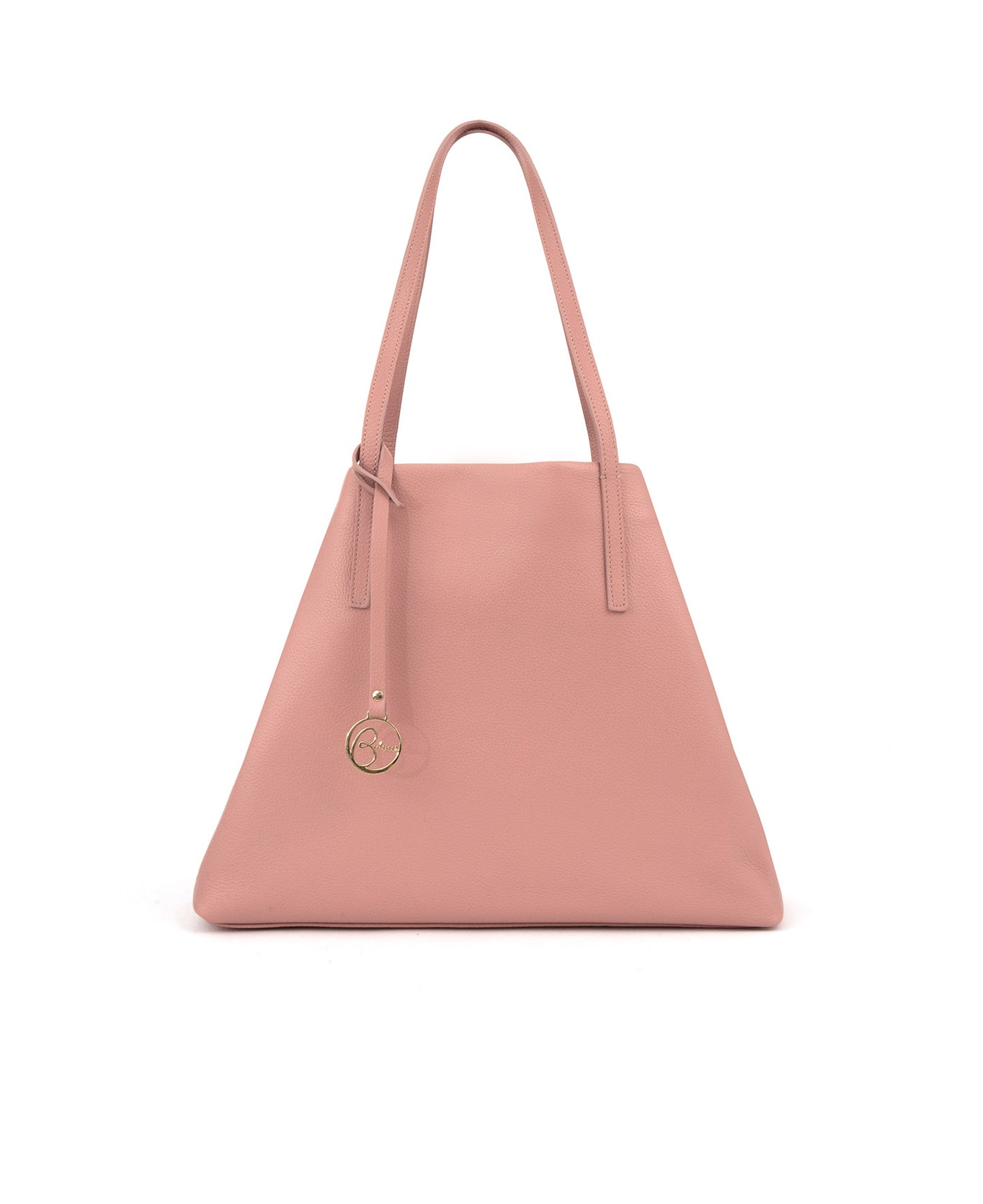 Borsa tote Frida in pelle rosa bubblegum