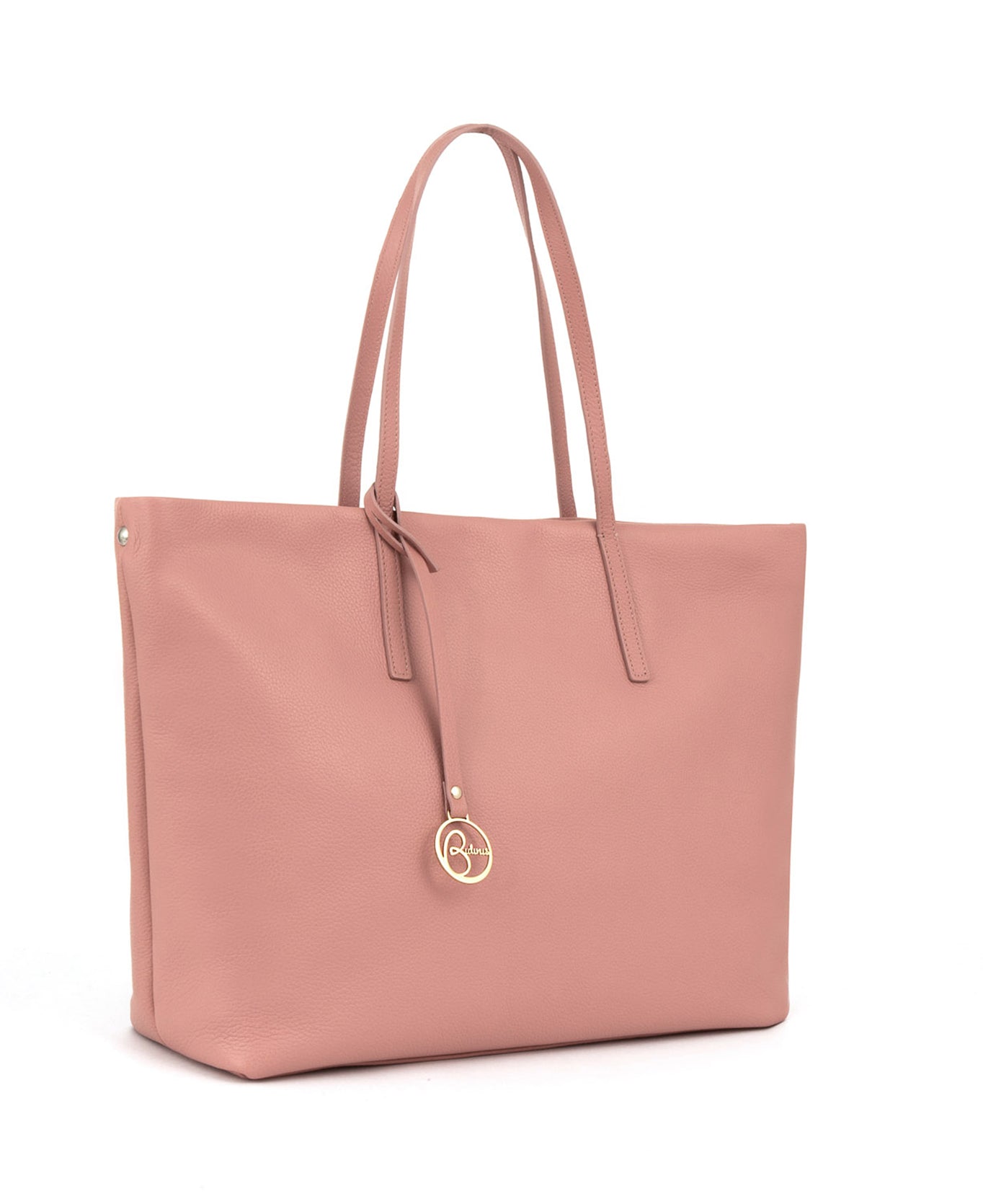 Frida tote leather bag bubblegum pink