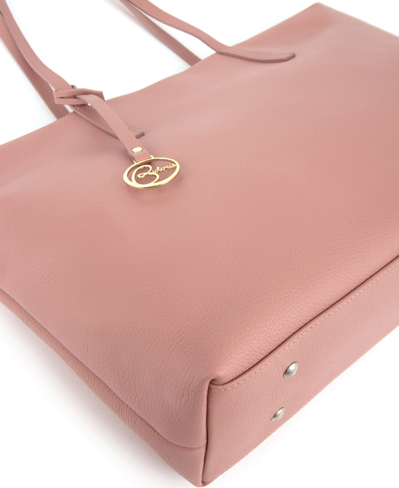 Frida tote leather bag bubblegum pink