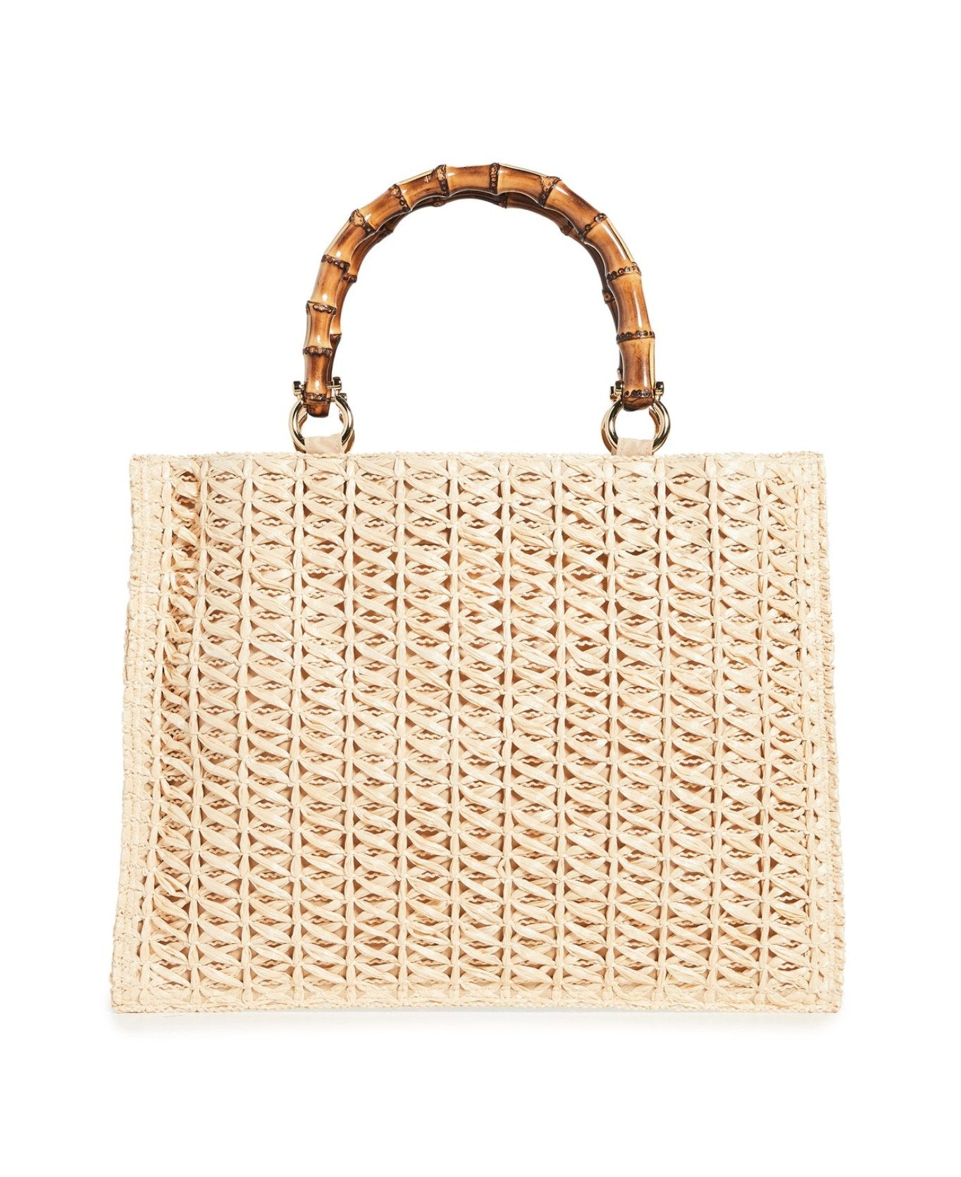 Borsa tote Piccarda in bambù rafia