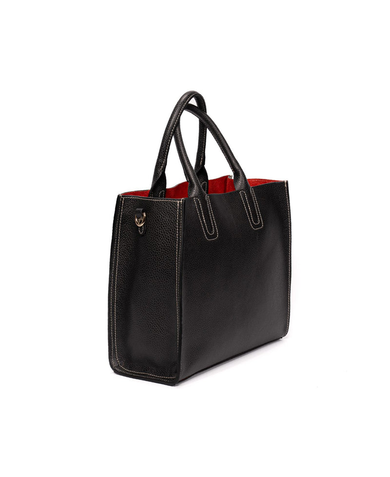 Florence Tote leather bag Black