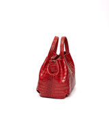 Uffizi bag croc leather Coral Red