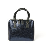 Bugatti Embossed Croc Leather Bag Sparkling Blue