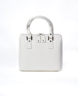 Borsa Bugatti Mock Cocco in pelle bianco latte