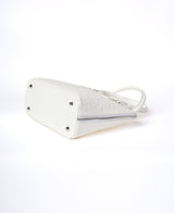 Borsa Bugatti Mock Cocco in pelle bianco latte