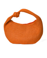 Anna Raffia Knot Orange Bag