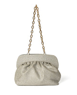 Pochette Margherita in rafia Nera