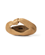 Anna Raffia Knot Bag Small - Gold