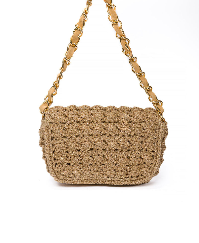 Lucrezia crochet bag Gold lurex