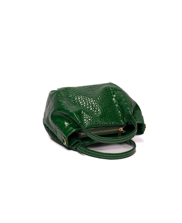 Uffizi bag croc leather Hunter Green