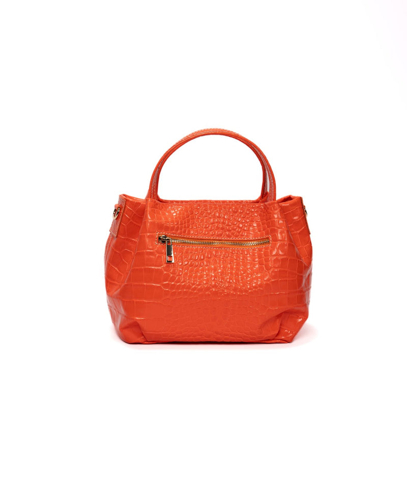Uffizi bag croc leather Bright Orange