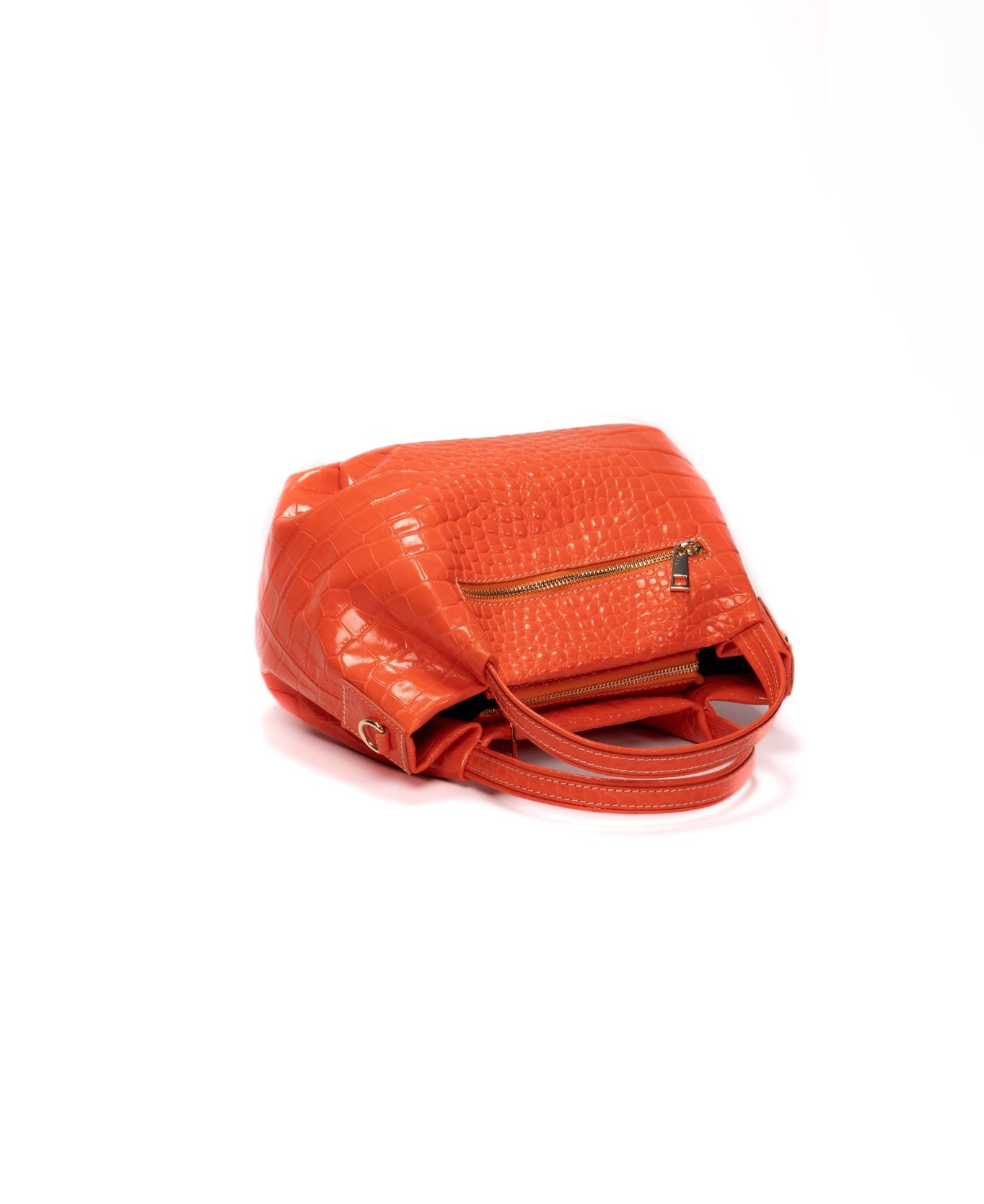 Uffizi bag croc leather Bright Orange