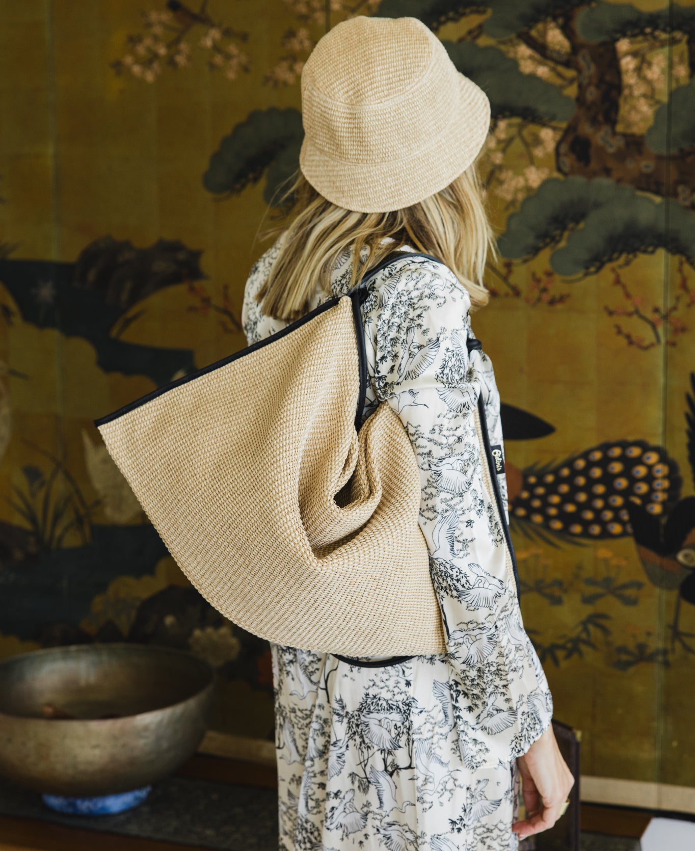 Eleonora Hobo Bag Raffia natural