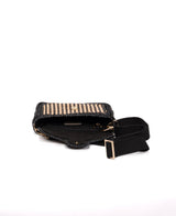 Ginevra Raffia Bag Stripes in Black and Natural – Bidinis Bags