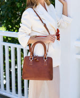 Bugatti Leather Bag Cognac