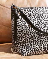 Borsa hobo Top Handle in pelle nera