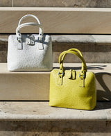 Borsa Bugatti Mock Cocco in pelle bianco latte