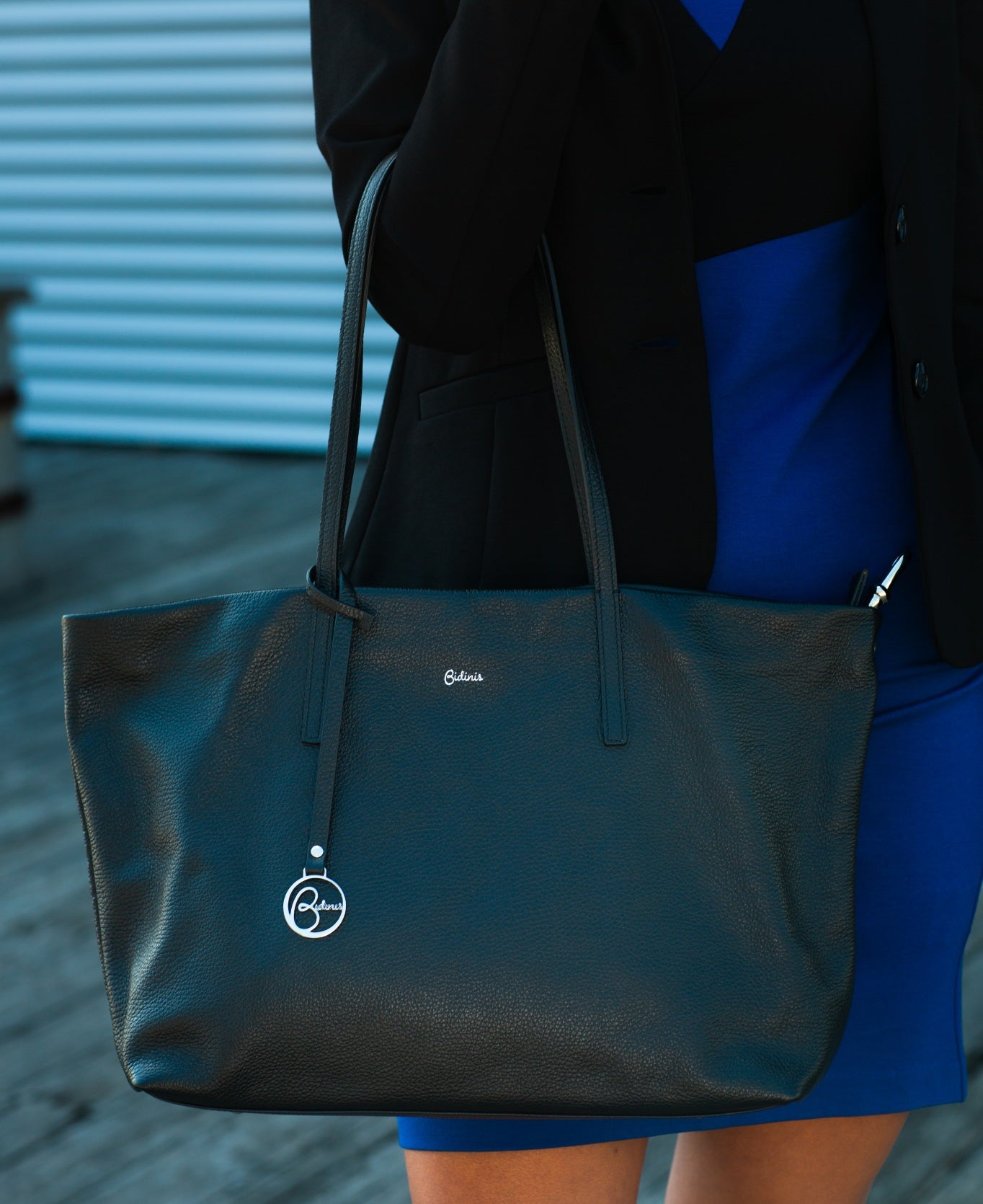 Borsa Frida Tote in pelle nera