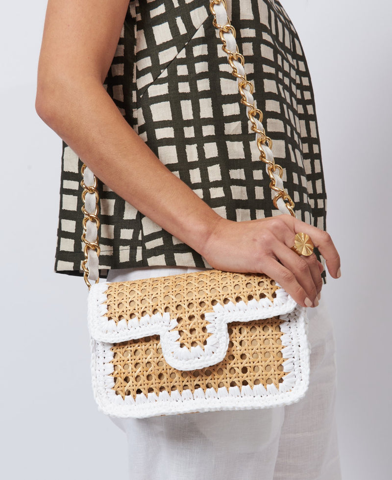 Ginevra in White – CHANTA Handcrafted Italian handbags